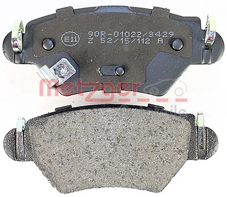 METZGER 1170809 Bremsbelagsatz, Scheibenbremse